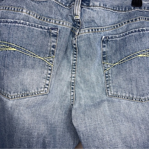 Size 18 Short Old Navy Distressed Bootcut Denim Jeans Blue Western Low Waist - Picture 15 of 16